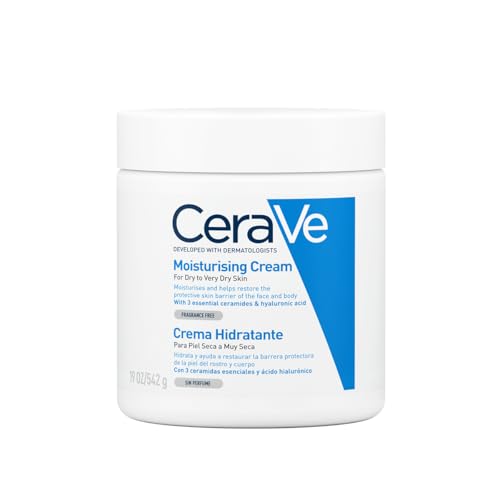 CeraVe Crema Hidratante |542gr| Hidrante diario para rostro y cuerpo para piel normal a seca