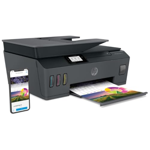 HP Impresora Multifuncional Smart Tank 530, Tinta Continua, Color, Wi-Fi, Dúplex (Doble Cara) Manual, ADF Alimentador Automático, Imprime desde HP Smart App, Impresión, Escaneo, Copiado (4SB24A)