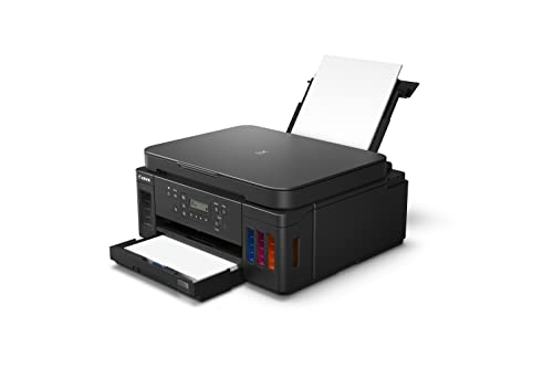 Canon Impresora Multifuncional Wi-Fi G6010 de Tanque de tintas, Alto Rendimiento y Bandeja de Entrada para 350 Hojas