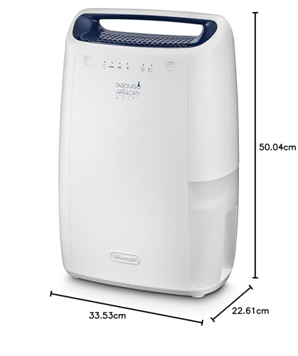 De'Longhi DEX16F Deshumidificador Tasciugo, color blanco, Pequeño: Util para espacios reducidos.
