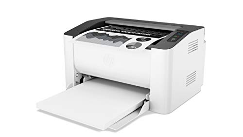 HP Impresora Laser 107w, Láser, Impresión en Negro, Wi-Fi, USB, Impresión y escanéo Smart App, Apple Air Print, Bandeja de 150 Hojas, Pantalla LED (4ZB78A)