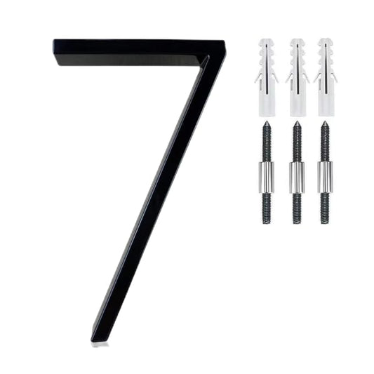 Números Modernos para Casa Exterior con Kit de Uñas 5 Pulgadas Fácil de Instalar 7