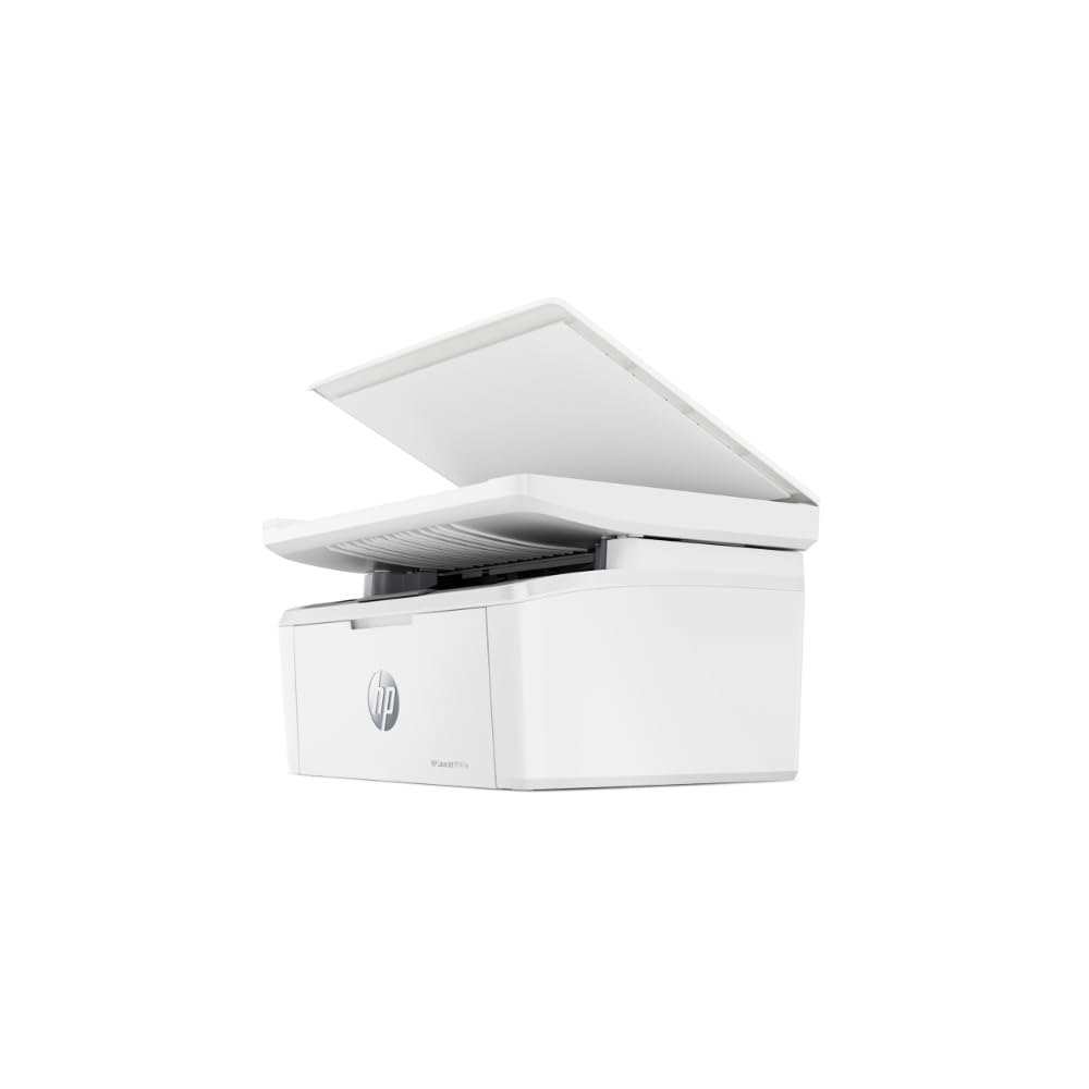 HP Impresora Multifuncional LaserJet M141W, Blanco y Negro, Impresora para Pequeñas oficinas, Impresión, Copia, escaneado, WiFi, USB, Smart App, Tamaño Compacto (7MD74A)