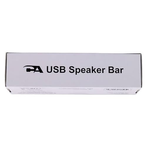 Cyber Acoustics Barra de Altavoces USB (CA-2890) – Altavoz estéreo Alimentado por USB, se sujeta fácilmente al Monitor, Controles convenientes