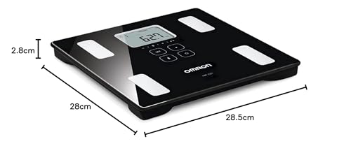 Báscula Digital OMRON Negra con Memoria Ilimitada y 4 Perfiles de Usuario