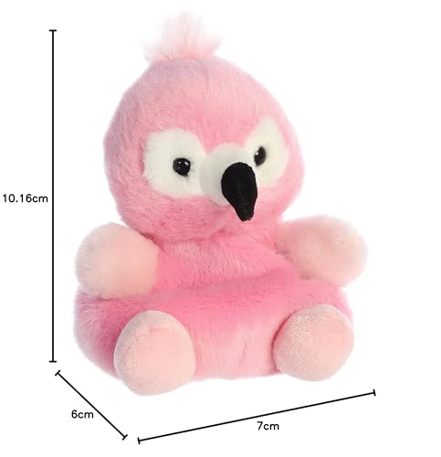 Aurora® Adorable Palm Pals™ Pinky Flamingo™ Peluche - Diversión de Bolsillo - Juego sobre la Marcha - Rosa 5 Pulgadas
