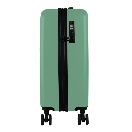 Bagiau Maleta de viaje carry on 20" rígida con 8 ruedas y candado integrado - Color menta