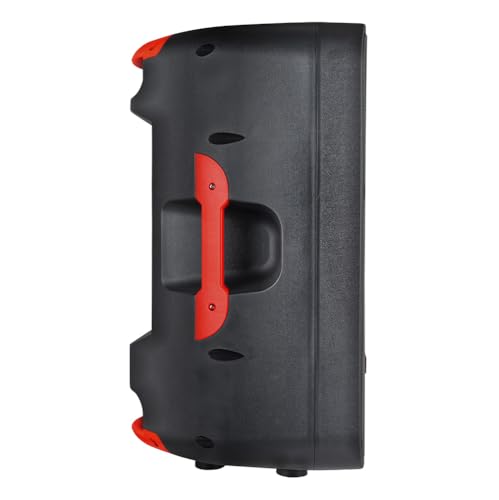 KSR Bafle Profesional con Micrófono Alambrico y Control Remoto Kaiser BB 15” Luz Flama Link Recargable Bluetooth USB Micro SD FM Rec 50W Rms Color Negro Bafle de15 Pulgadas MSA-7515SC