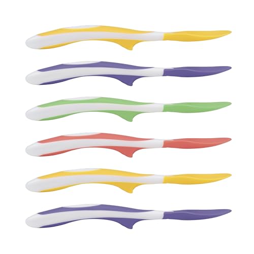 Cucharas de alimentación para niños de punta suave Dr. Brown's, 6 unidades, multicolor