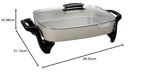 Sartén Eléctrica Presto Gris Cerámica 16 Pulgadas