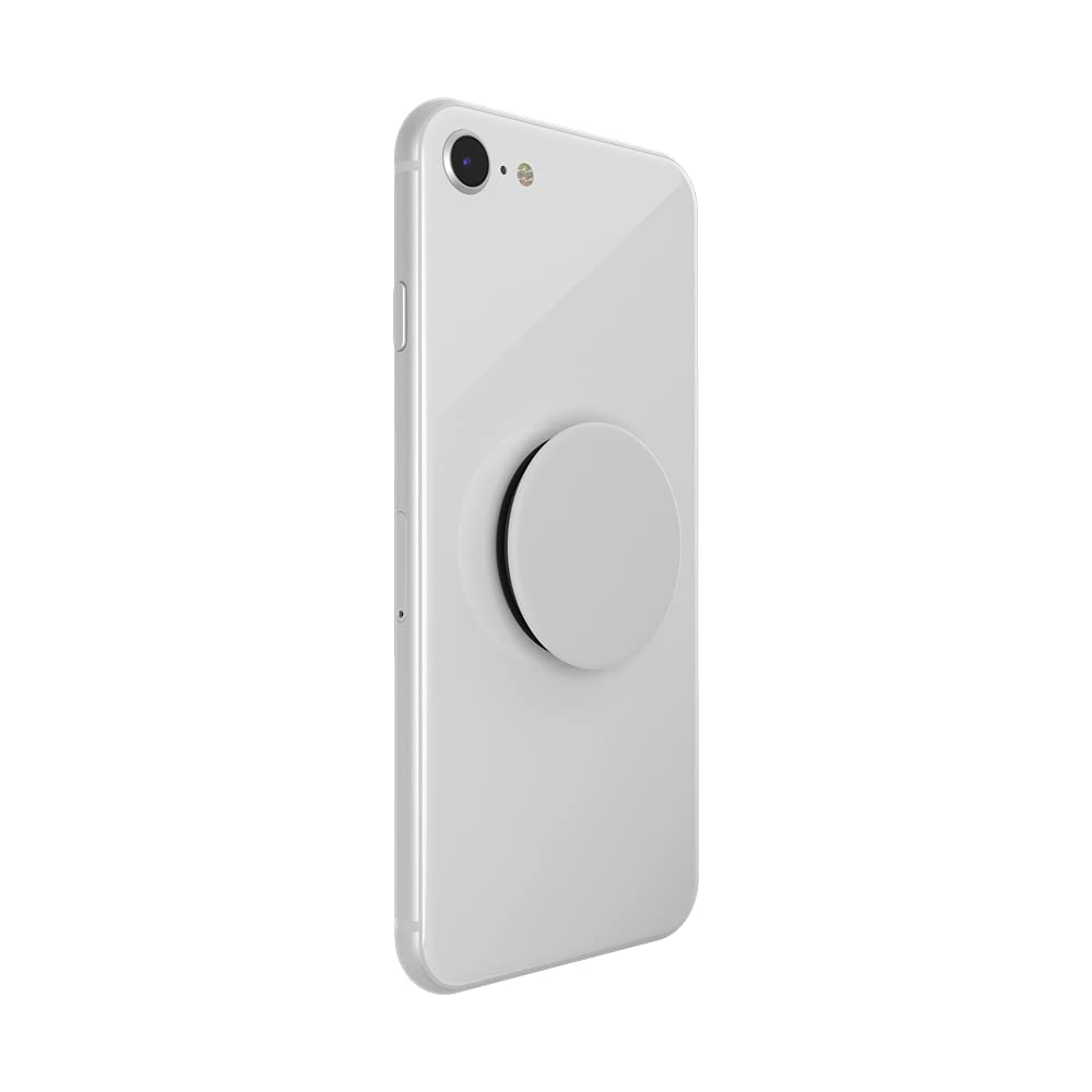 Soporte Extensible PopSockets Blanco sobre Negro con Parte Superior Intercambiable