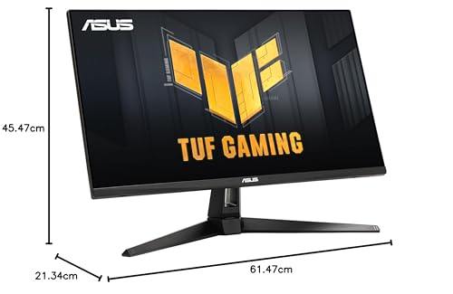 ASUS Monitor Gamer TUF Gaming VG27AQ3A, 27 Pulgadas, QHD(2560x1440), 180Hz, Fast IPS, ELMB Sync, 1ms (GTG), Freesync Premium™, G-Sync Compatible, Variable Overdrive, 130% sRGB