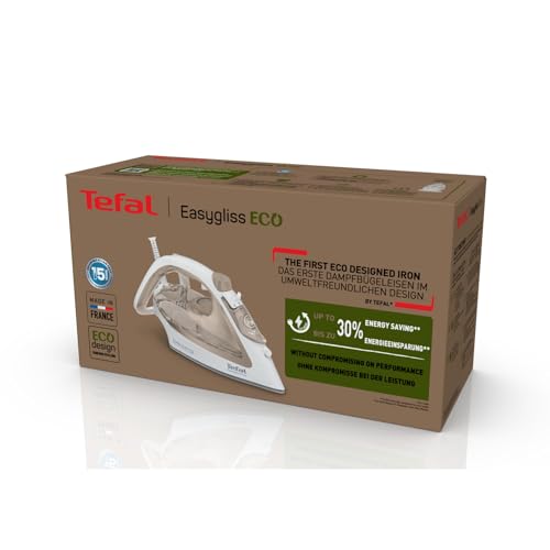 Plancha de Vapor Tefal FV5780 Mocha Blanco con Suela Durilium AirGlide y Vapor Automático