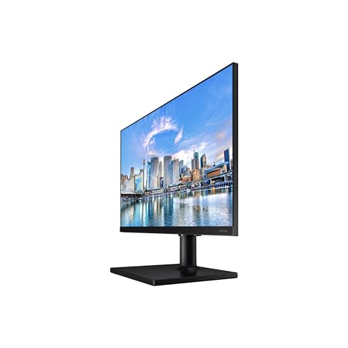 SAMSUNG FT45 Series Monitor de computadora FHD 1080p de 24 Pulgadas, 75 Hz, Panel IPS, HDMI, DisplayPort, concentrador USB, Soporte de Altura Ajustable, WRNTY de 3 años (LF24T454FQNXGO), Negro