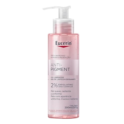 Eucerin Anti-Pigment Gel Limpiador Facial 200ml Exfoliante Gentil Anti Manchas. Reducción de manchas oscuras, unifica el tono natural ideal para todo tipo de piel