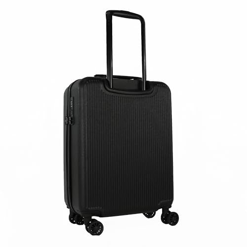 Bagiau Maleta de viaje carry on 20" rígida con 8 ruedas y candado integrado de color negro