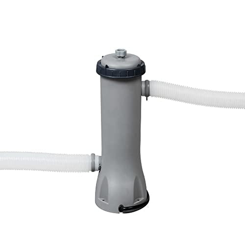 Bestway 56731 Alberca con Estructura Redonda 3.66m x 1.00m con Bomba Filtro, Café