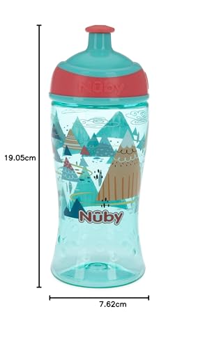 Botella para Agua con Pop Up Nuby Multicolor para Niños