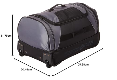 Bolsa de Lona Samsonite Riverrock Negra con Ruedas y Parte Inferior Abatible 32 Pulgadas