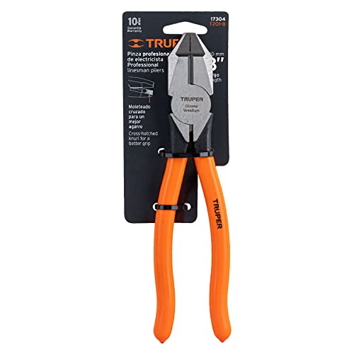 Pinza Profesional Truper Vinil 8 pulgadas para Electricista