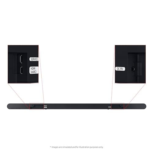 Barra de Sonido Samsung S700D Negra con Audio Inalámbrico Dolby Atmos y Diseño Ultra Delgado