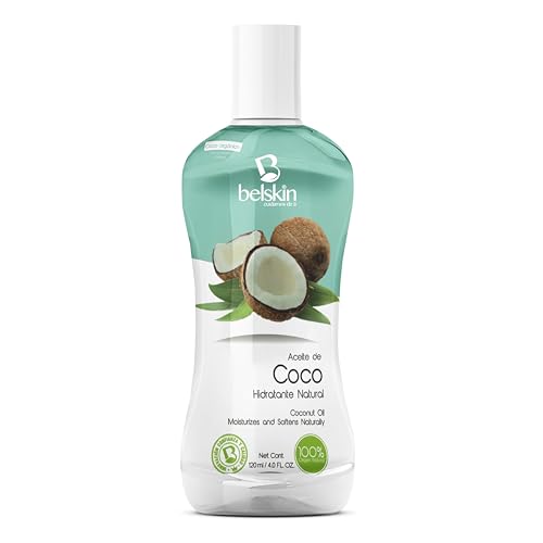 Belskin - 6 Pack Aceites Cosméticos de Coco - Aceite para Uso Corporal - Aceite para Cabello - Aceite Facial - Aceite Corporal - Hidrata y Suaviza Naturalmente - Aporta Fuerza y Brillo al Cabello - Contenido 6 Aceites de Coco con 120 ml cada uno