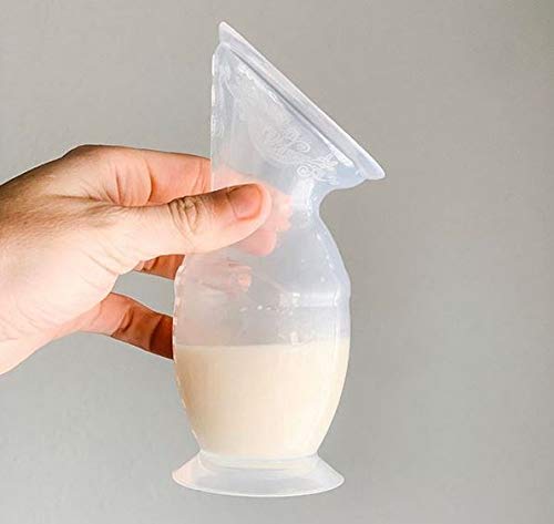 Haakaa New Silicone Breast Pump 150ML/100ML with Suction 100% Food Grade Silicone BPA PVC and Phthalate Free (150ml)