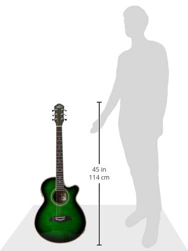 Oscar Schmidt ISOSCOG10CEFTGR Guitarra Electroacustica Og10Cef, Verde Verde
