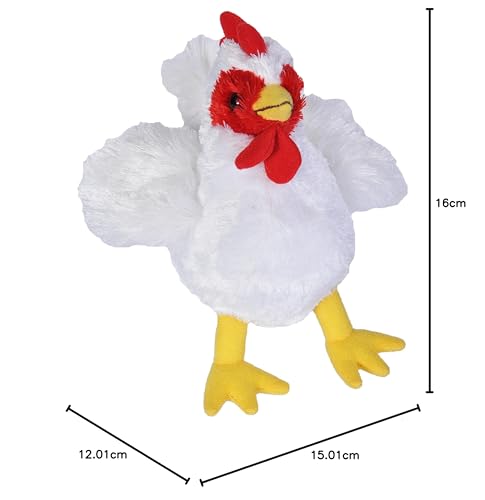 Muñeco de Peluche Wild Republic Pollo Suave y Blandito 18 cm Relleno Reciclado para Bebés