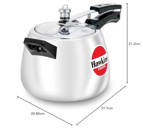 Hawkins Contura 1.5-liter olla de presión, Plateado, 4 litre, 1