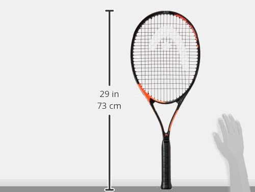 HEAD Ti. Radical Elite - Raqueta de Tenis (27 Pulgadas), Color Gris y Naranja