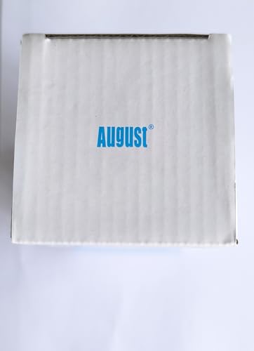 August Antena Digital HDTV DTA250 - Antena de TV portátil de Alta Ganancia con Base magnética y Cable coaxial - Alcance de 75 Millas