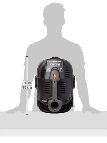 Aspiradora de Sólidos y Líquidos Ridgid Negro Rojo 5.0 HP 4 Galones
