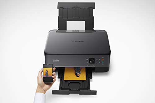 Canon TS5320 Impresora inalámbrica Todo en uno, escáner, copiadora con AirPrint, Negro, Amazon Dash Replenishment Ready