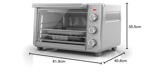 Frie y Hornea con el Horno Tostador de Black + Decker de 21.8 L, TO3217SS-LA