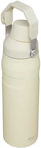 Botella Stanley IceFlow Aerolight 709 ml, con Tapa de Flujo Rápido, Aislamiento de Doble Pared, Mantiene Bebidas Frías, Termo Acero Inoxidable libre de BPA, Botella Stanley 24 oz, CREAM