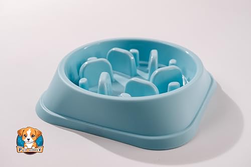 Plato para Alimentación Lenta P.U.P. SUPPLY Azul Claro para Perro y Mascotas