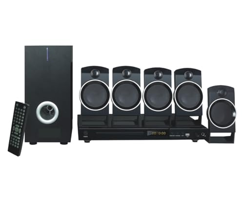 Sistema de Cine en Casa Naxa Electronics Negro con Karaoke y Reproductor Multimedia 5.1 Canales