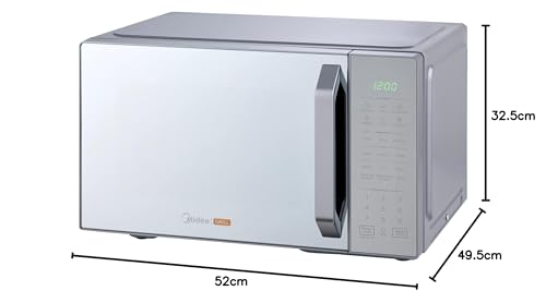 Horno de Microondas Talent Grill Midea Silver Mirror 1.1 Pies Cúbicos