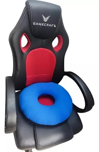 Almohada Ortodóntica Pelo de Angel Negra Dona Grande para Silla de Ruedas o Asiento de Oficina