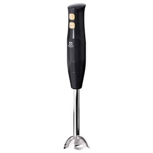 Licuadora de inmersión Mirati. 300 Watts, desmontable. Color negro. Modelo MBB02N