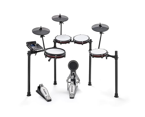Kit Batería Electrónica Alesis Nitro Max Negra con Parches Malla y Bluetooth