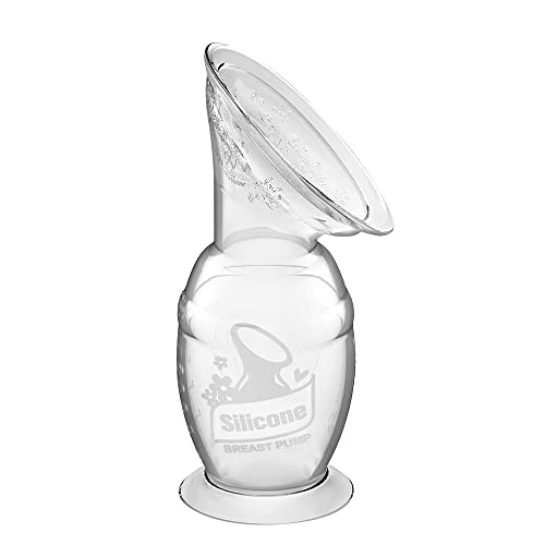 Haakaa New Silicone Breast Pump 150ML/100ML with Suction 100% Food Grade Silicone BPA PVC and Phthalate Free (150ml)
