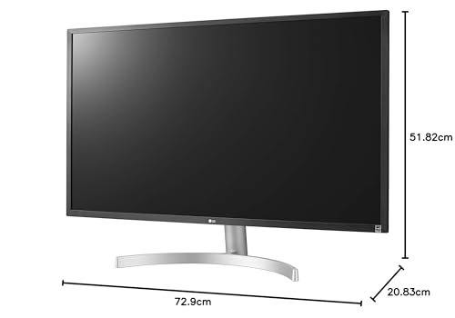 LG Consumer 32UL500-W 32" visualización UHD 3840 x 2160 VA con AMD Free Sync DCI-P3 95% Gama de Colores y HDR 10 monitores LED, Color Plateado y Blanco