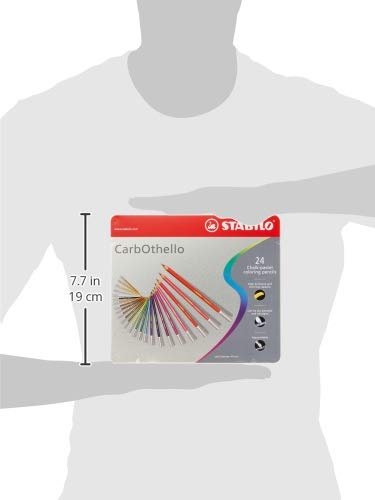 Lápiz Pastel STABILO ARTY+ Multicolor Estuche Metálico Set de 24 Piezas