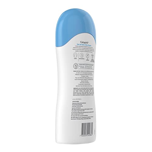 Cetaphil Gel de Baño Corporal 1 pz 500 ml Limpia Suavemente sin Afectar la Humedad Natural de la Piel Recomendada por Dermatólogos para Piel Sensible