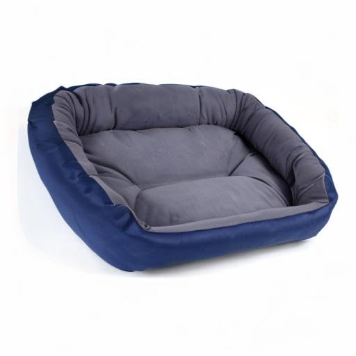 Cama para Perro PETS APPAREL HILLS Marino Gris Resistente y Confortable con Relleno Suave