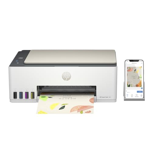 HP Impresora Multifuncional Smart Tank 583, Todo-en-Uno, Tanque de Tinta, WiFi, USB, Bluetooth, Smart, AirPrint, Impresión, Copiado, Escaneo (4A8D7A#AKY)