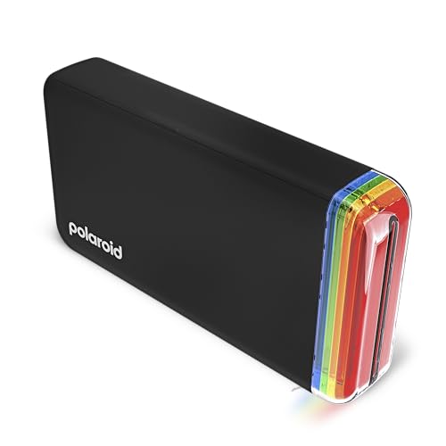 Polaroid Hi-Print + Paquete de Papel, Impresora Sub de 2ª generación conectada con Bluetooth de 2 x 3 Bolsillos - Impresora Negra + 40 Fotos (6439)