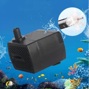 Bomba de Agua Sumergible para Acuario, Bomba de Fuente de Agua para Mascotas IPX8, Impermeable, Ajustable, Silenciosa, Mini Bomba de Agua Sumergible